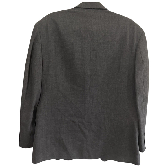 Oscar De LA Renta Blazer 42S Mens Gray 100% Wool Formal Athletic Fit Notch Lapel - Picture 2 of 7